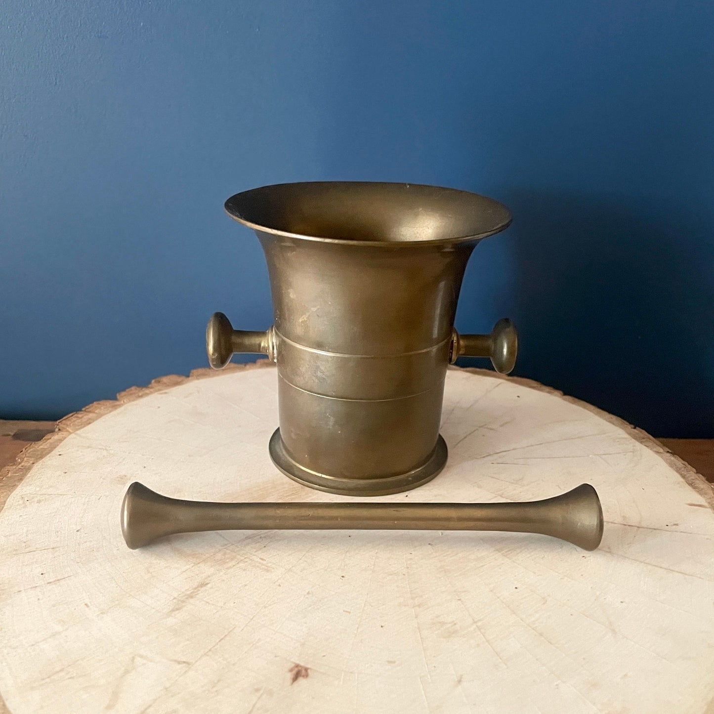 Brass Mortar and Pestle Set - Made in India