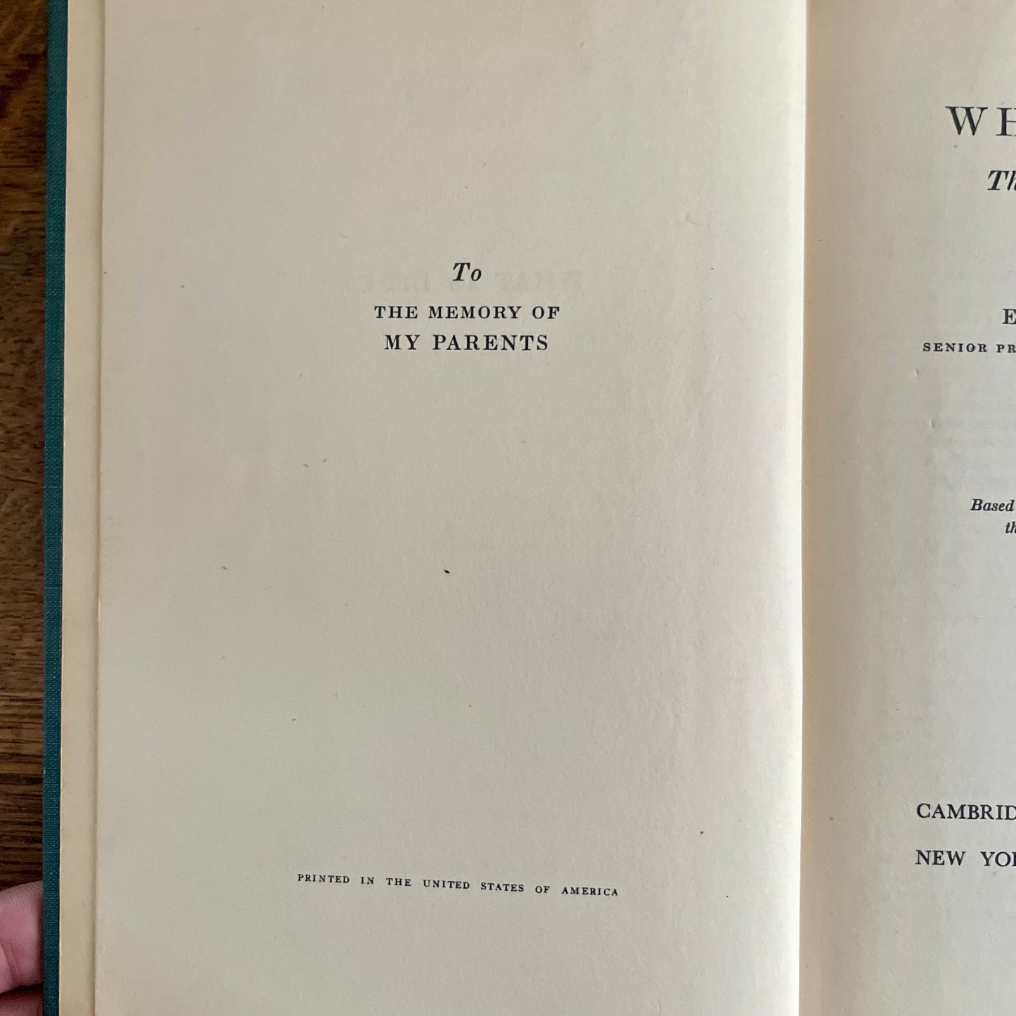 What is Life? The Physical Aspect of the Living Cell by Erwin Schrödinger - First US Edition 1945