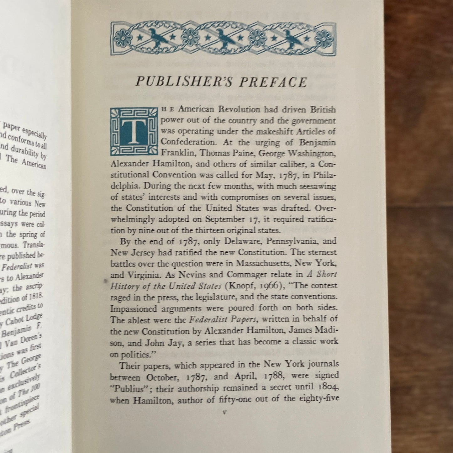 The Federalist or The New Constitution - Leather The Easton Press Collector's Edition 1979